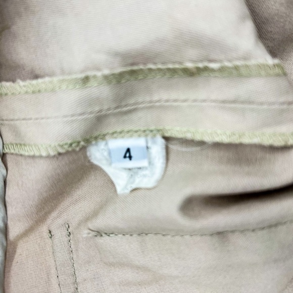 ULLA JOHNSON Khaki Cuffed Button
Flap Pockets Cotton Shorts size 4 - Picture 7 of 7